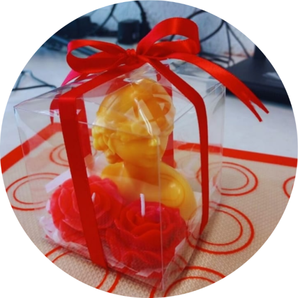 Vela Decorativa Silueta de Mujer